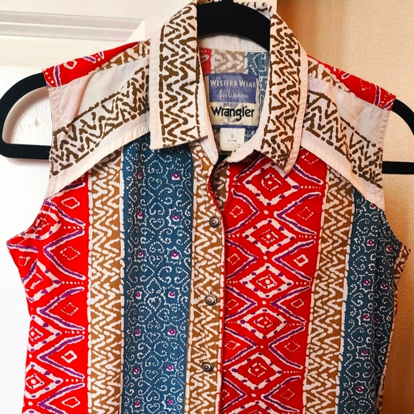 Vintage Wrangler Western Top - Picture 1 of 7